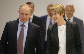 Владимир Путин и Елена Шмелева