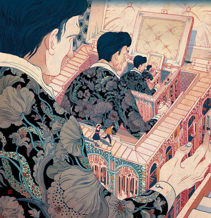 Город вымышленных людей. Автор: Victo Ngai.