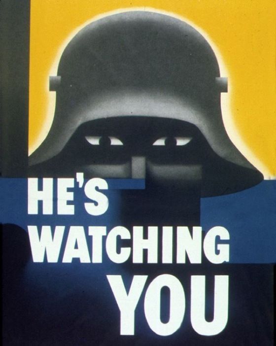 Антифашистский военный плакат. США, 1942 год.