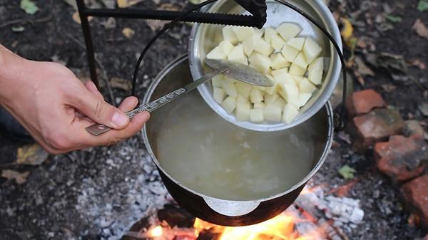 Уха по-фински из лосося и креветок со сливками Уха по-фински, Лосось, Креветки, Вказане, Vkazane, Рецепт, Приготовление, Еда, Видео, Длиннопост