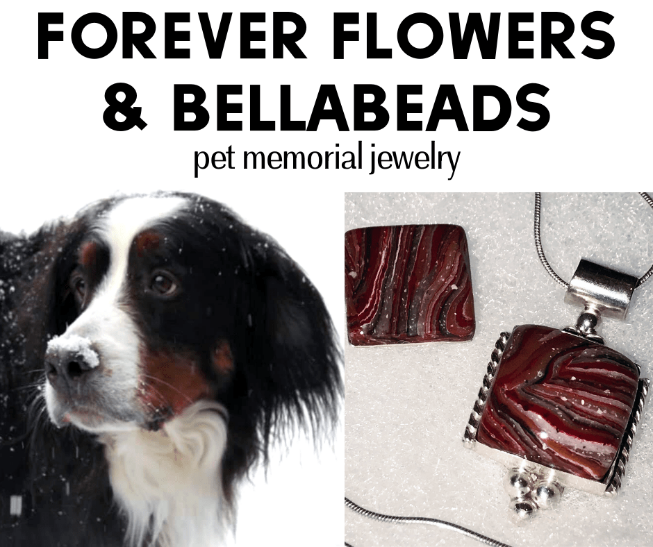 Your furry friend never has to leave your side—even after passing—with Forever Flowers & Bellabeads.