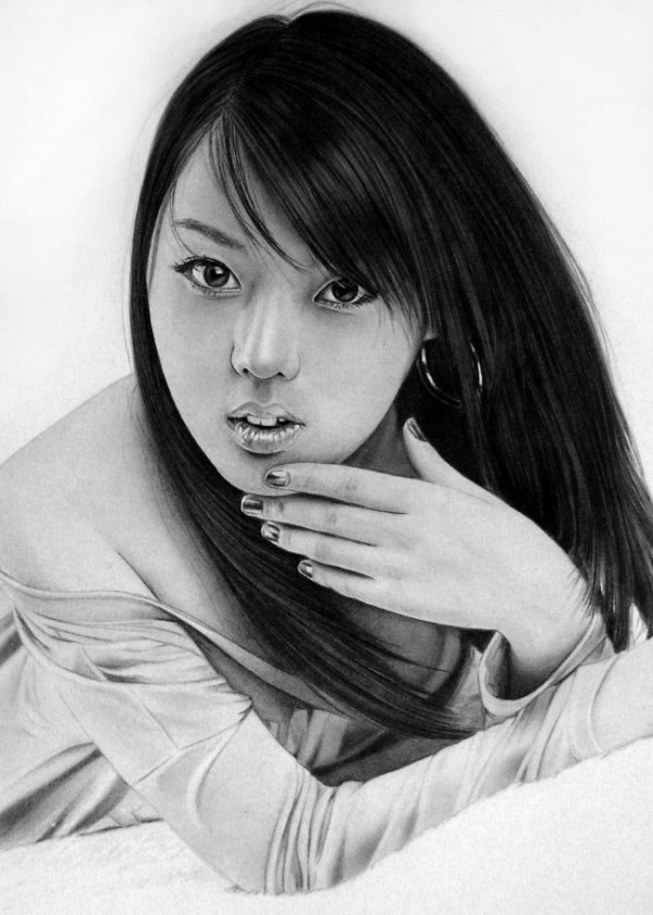 Графитовые портреты Кена Ли карандаш, рисунок