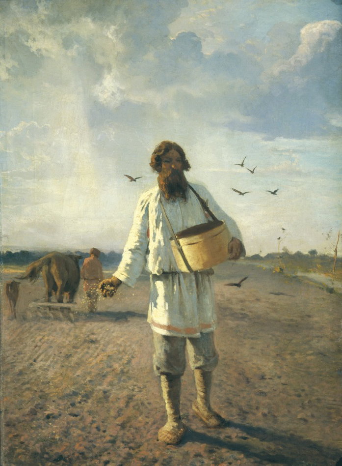 Сеятель. Худ. Григорий Мясоедов, 1888.