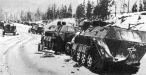 Немецкая военная техника, разбитая под Москвой, декабрь 1941 г.