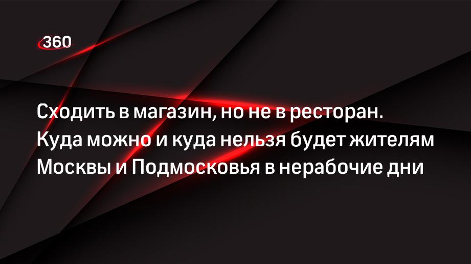 Нерабочие дни объявили в Москве и Подмосковье. Список того, что будет открыто