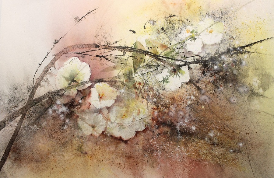 Этот запах весны... Акварель Reine-Marie Pinchon