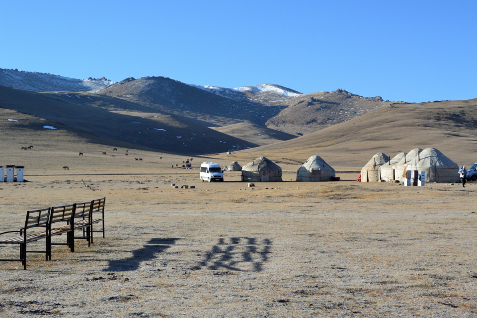 Высокогорное озеро Сон-куль, Кыргызстан Высокогорное озеро Сон-куль, Кыргызстан