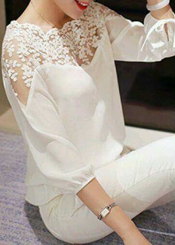 женские белые блузки