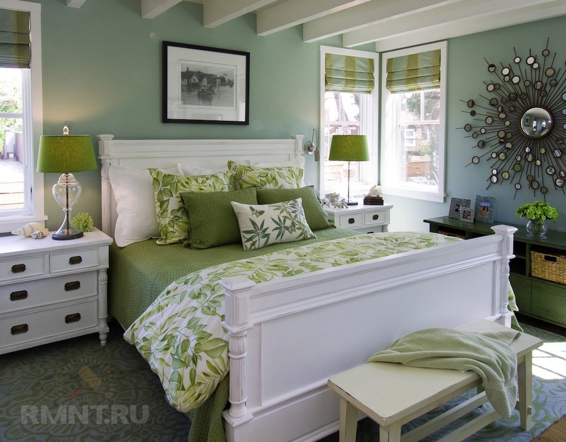 Мятно-зелёный цвет в интерьере: фотоподборка идеи для дома,интерьер и дизайн