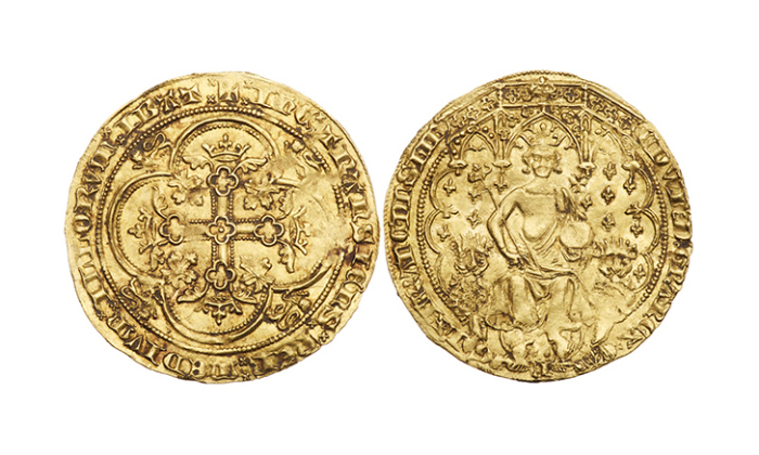 Флорин Эдуарда III, 1344 год. \ Фото: goldbergcoins.com.