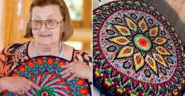 Яркие лоскутные коврики Аллы…