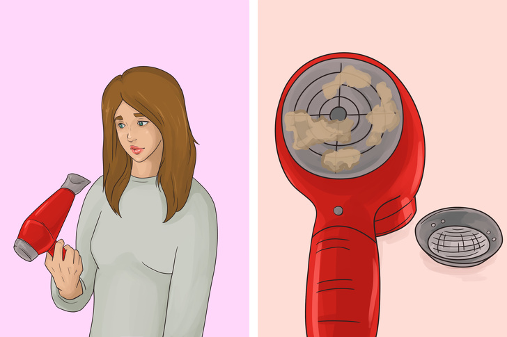 15 ошибок, которые мы все допускаем, когда пользуемся феном (Сушить волосы снизу вверх — плохая идея)