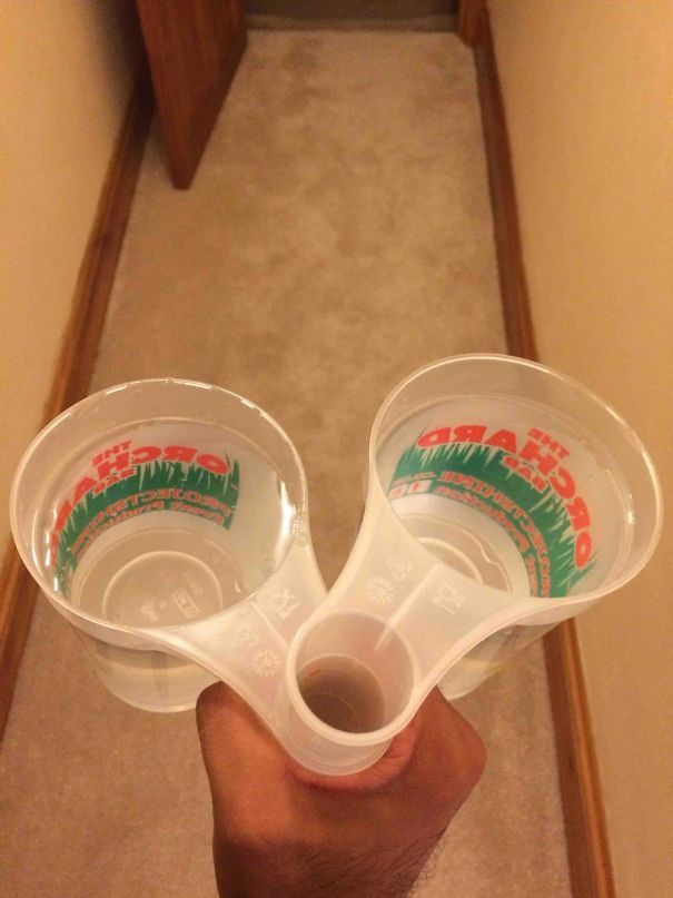 These Glasses Are Designed So You Can Carry Several At The Same Time