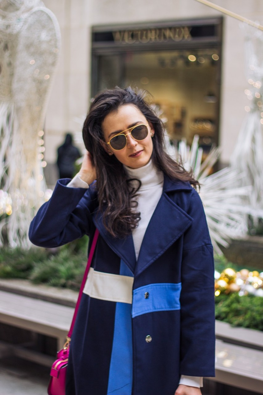 NYC Blogger: Colour Block Coat 7