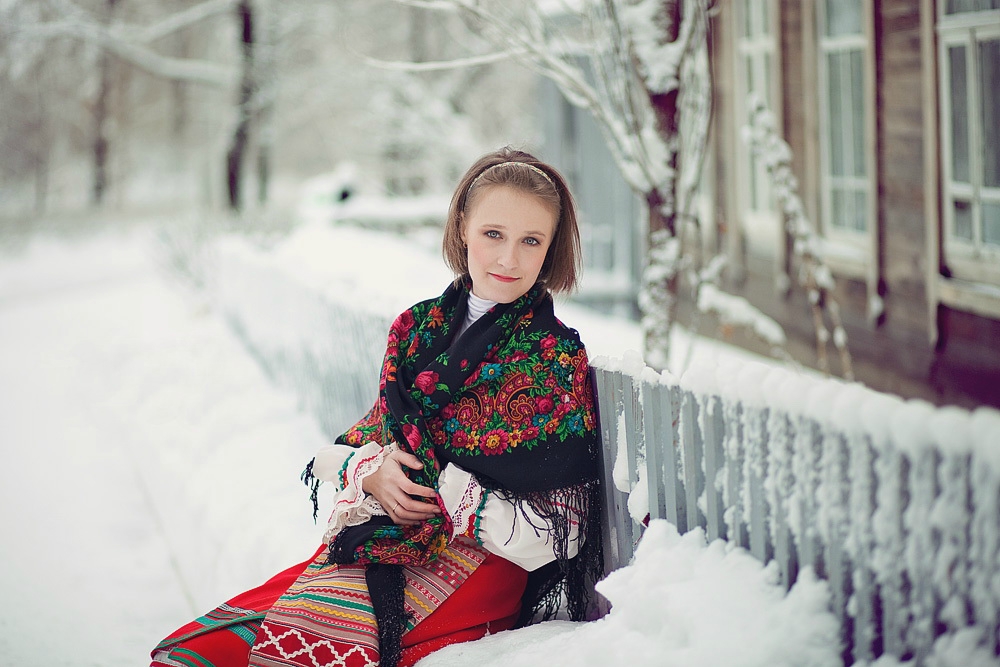 Настасья - Зима-Зима и чаровницы в красивых фотографиях