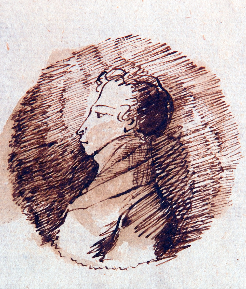 Автопортрет Пушкина 1826 года