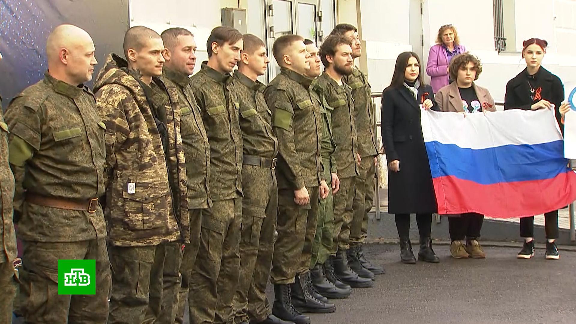 Новую группу мобилизованных в столице отправили на учебный полигон в Подмосковье