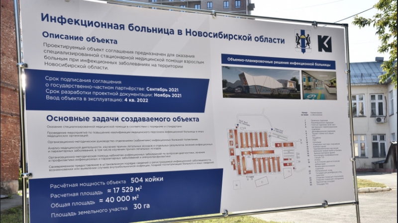 Инфекционную больницу за 4,6 млрд руб. построят в Новосибирске при помощи «Газпрома»
