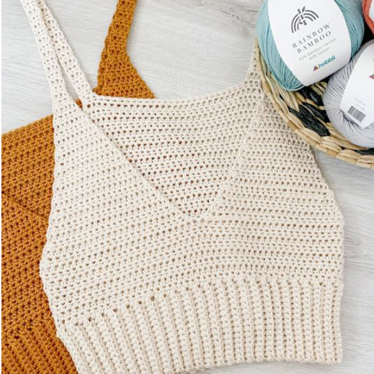 Как связать летний топ крючком