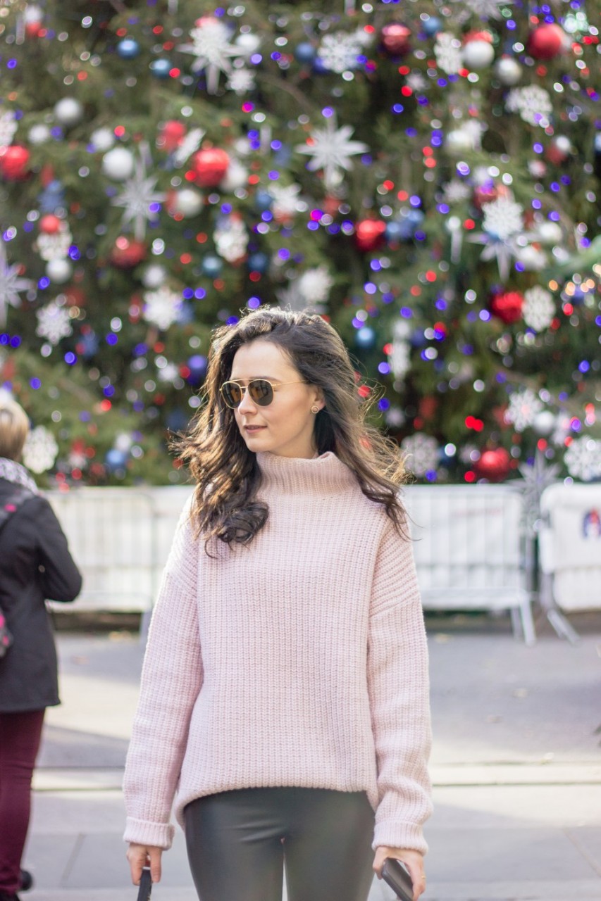 NYC Blogger: baby pink sweater 8