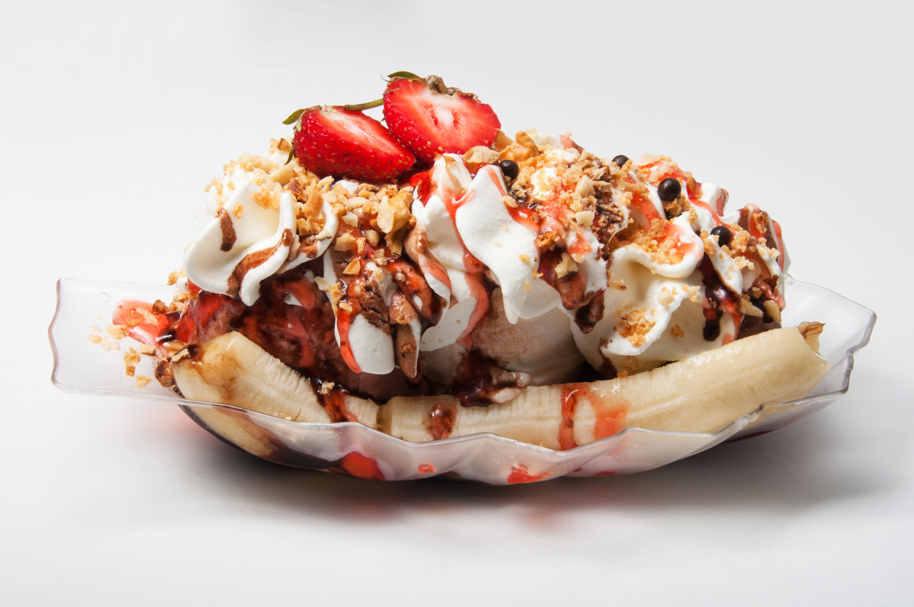 вкусное банановое мороженое