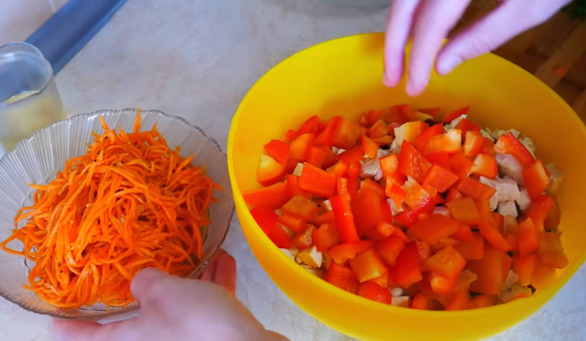 Салат «Дамский каприз» кулинария,салаты