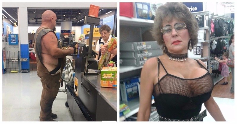 Странные посетители американских супермаркетов People Of Walmart, америка, люди, магазин, мода, одежда, чудики