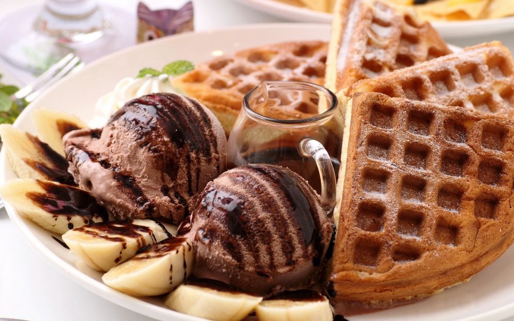 вкусное банановое мороженое