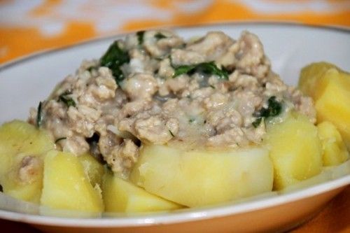 Блюдо из картошки и фарша