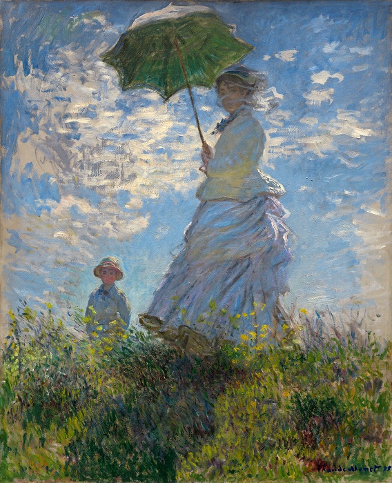 Дама с зонтиком. Автор: Клод Моне.