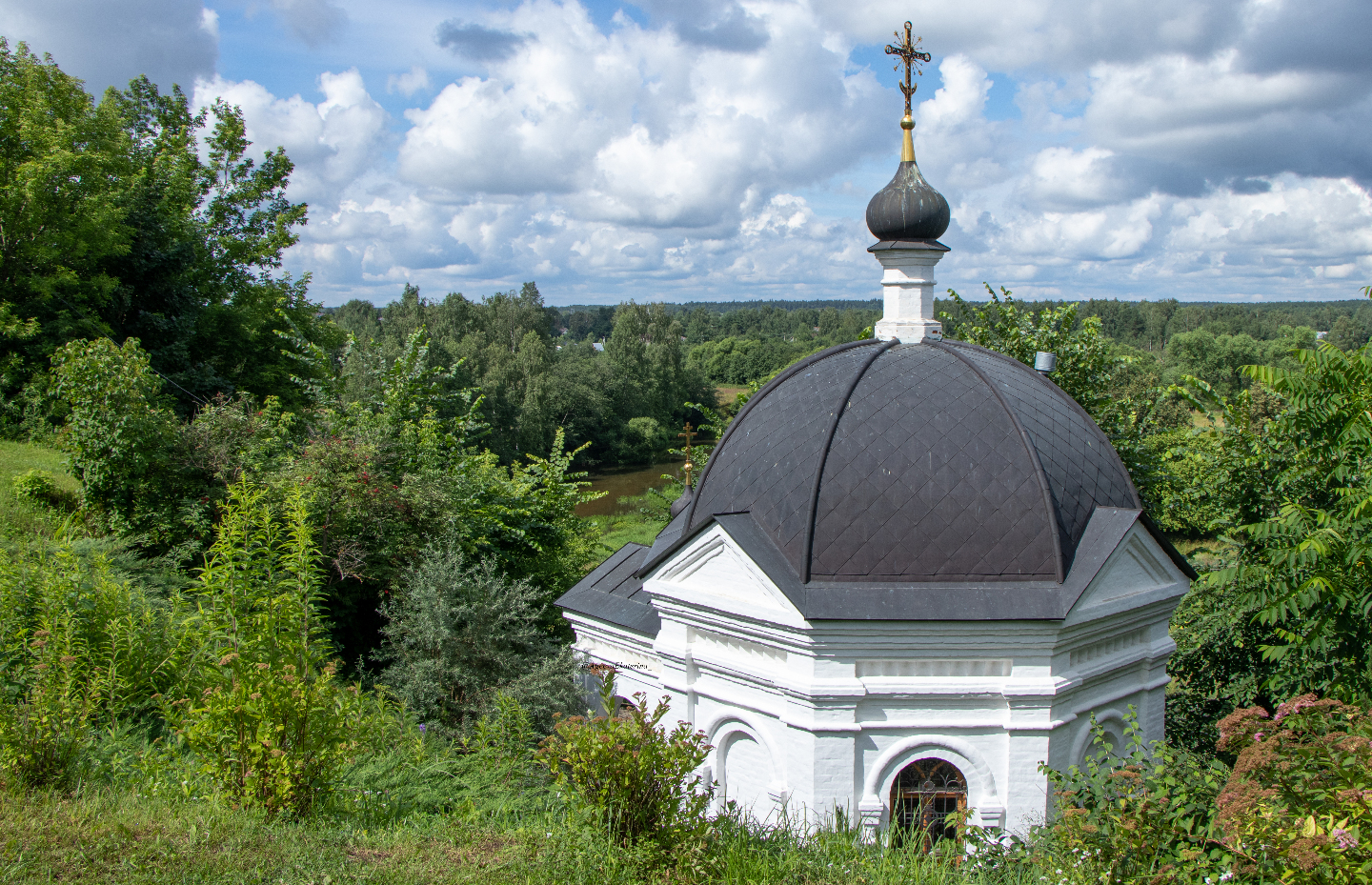 Город Киржач. Типографский мост - самый длинный  в России. 