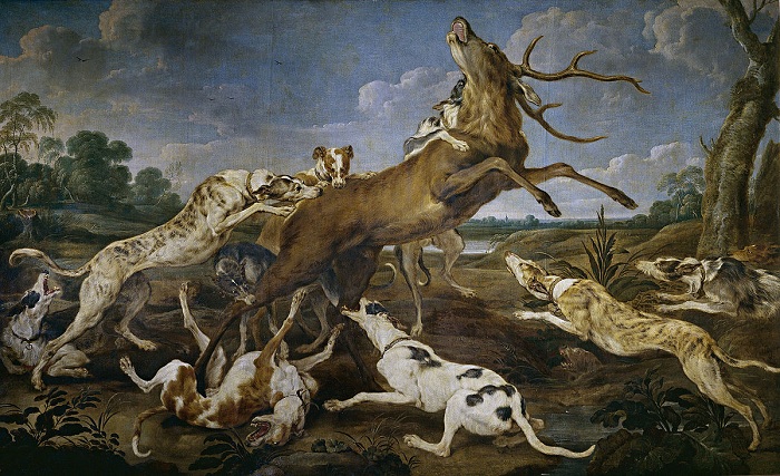 «Охота на оленя». Автор: Paul de Vos Staghunt.