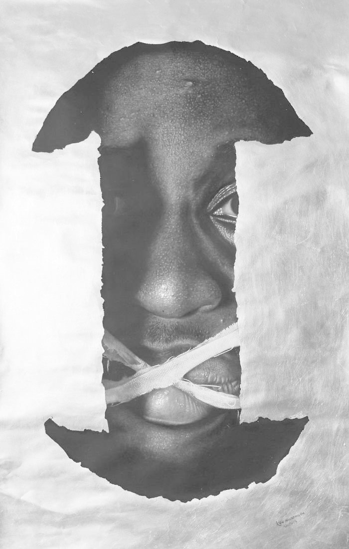 "Если я заговорю", 2015-2017 искусство, карандаш, картина, нигерия, портрет, реализм, художник