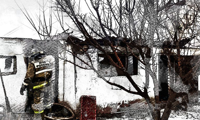 В Ливенском районе Орловской области в пожаре погиб 46-летний мужчина