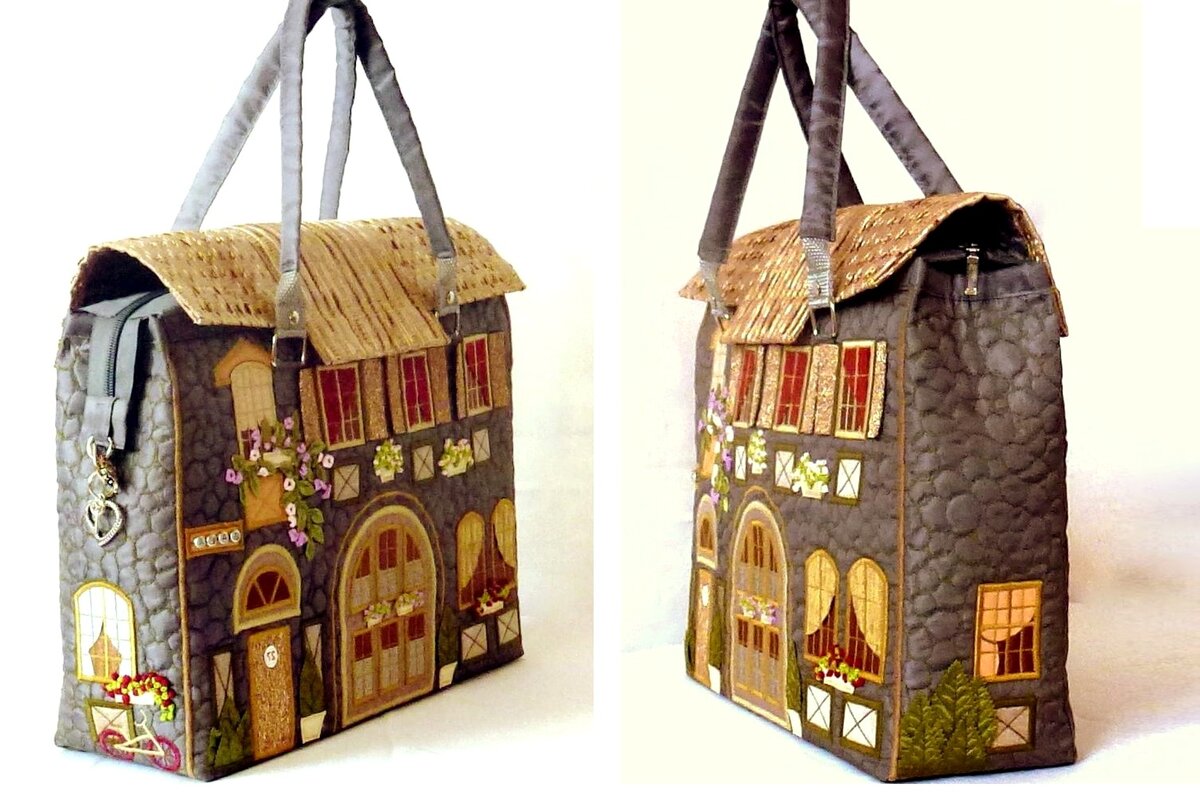 Посмотрите на работы мастера Эльвиры Арслановой. Она шьёт дивные сумки. С домами и городами мастерство,рукоделие,творчество