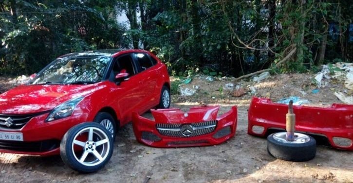 Без лоха и жизнь плоха. В Индии мужчина купил поддельный Mercedes-Benz mercedes-benz, mercrdes, suzuki, авто, копия, мошенник, мошенничество, реплика