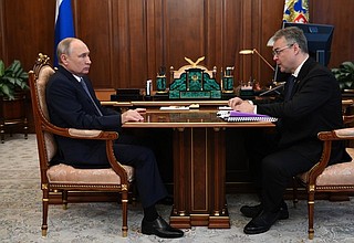 Встреча с губернатором Ставропольского края Владимиром Владимировым.