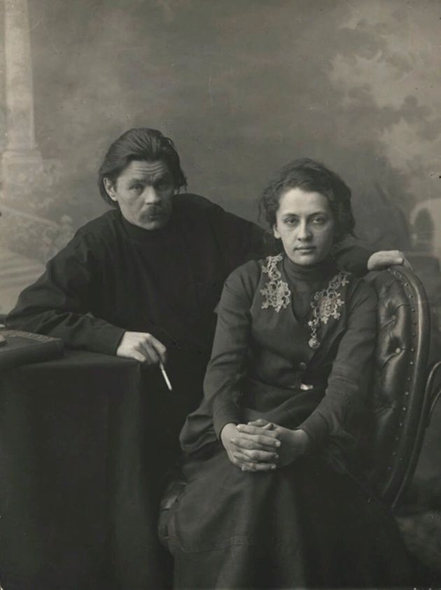 Архивное фото: Екатерина Пешкова и Алексей Пешков (Максим Горький)