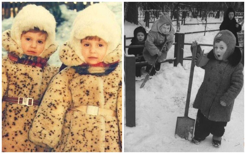 12 фото о том, как развлекались советские дети зимой дети,зима,развлечения,фото