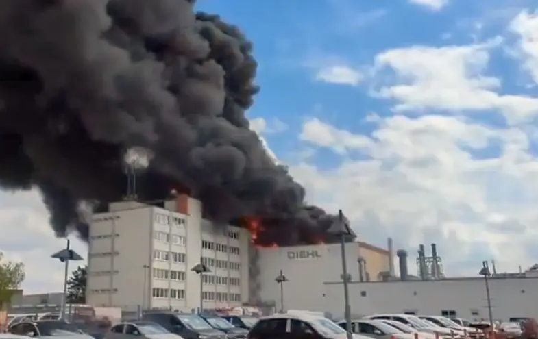 Пожар на заводе Diehl