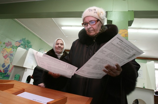 Фото. Выборы президента России в 2012 году  © DENIS SEMJONOV | GLOBALLOOKPRESS.COM