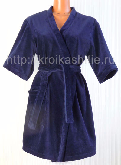 Простая выкройка халата с запахом женские хобби,рукоделие,своими руками,халаты,шитье