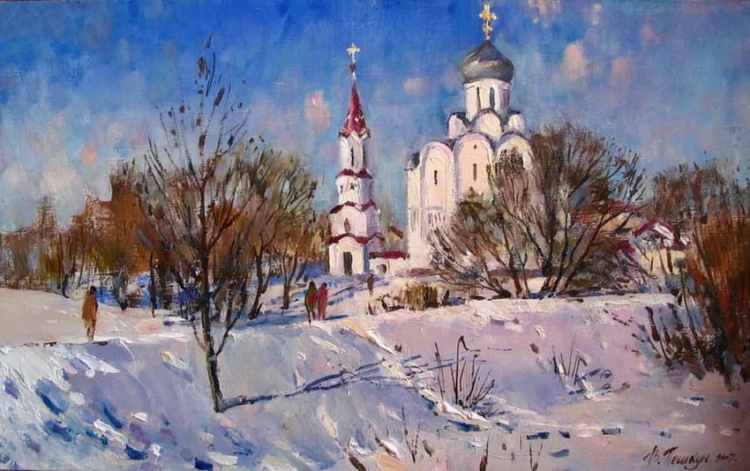 Художник Василий Пешкун. Белоснежные пейзажи Художник Василий Пешкун. Белоснежные пейзажи