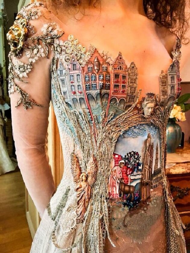 Необычные и удивительные платья французского дизайнера декор,мода,рукоделие,творчество