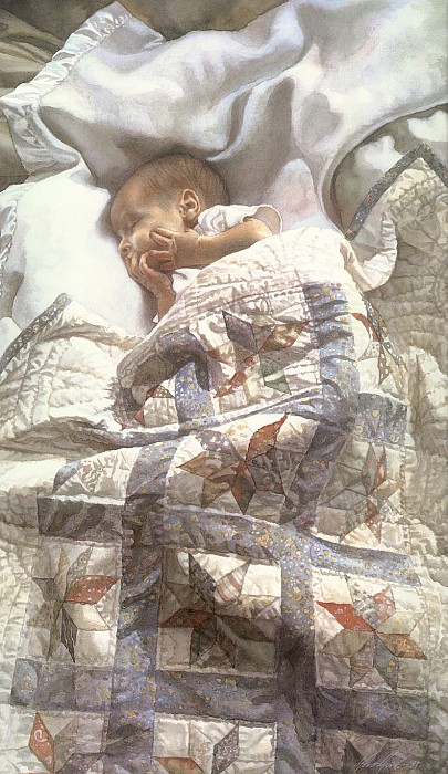 Стеганое одеяло для детской кроватки. Стив Хэнкс