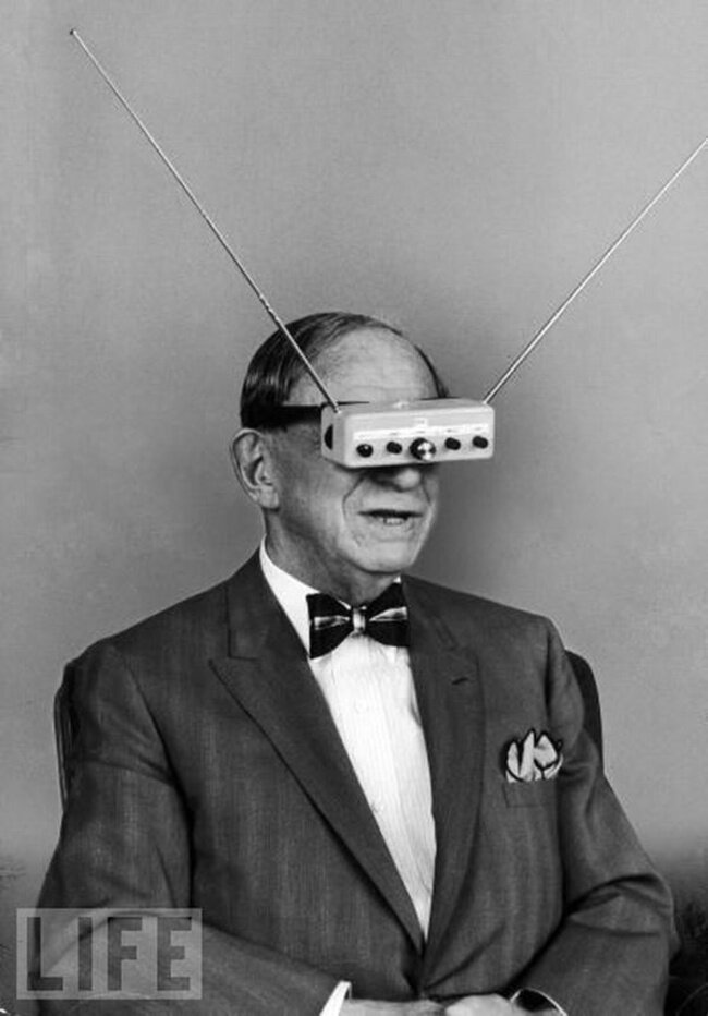 «ТВ очки», которые так и не прижились (1963) история, ретро, фото, это интересно