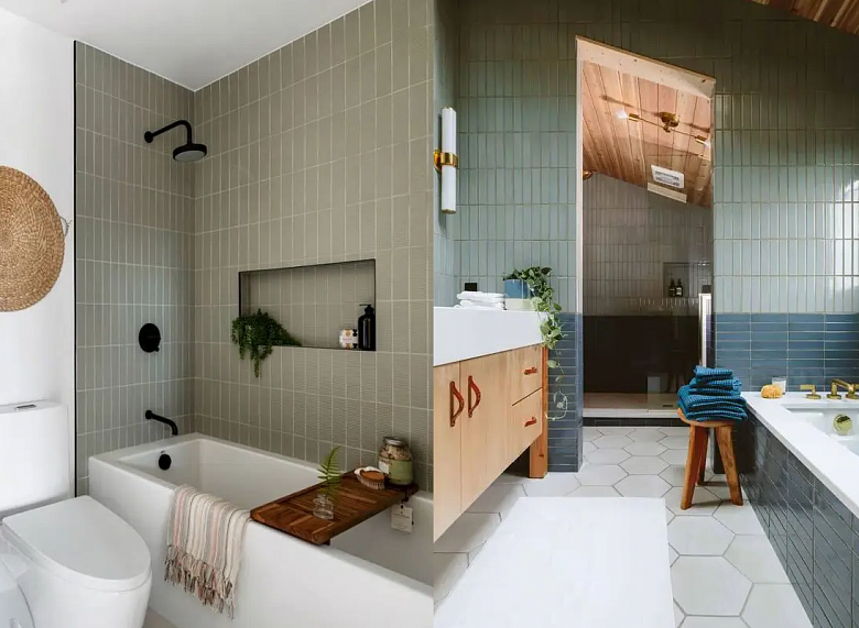 7 устаревших решений для ванной комнаты и чем их заменить ванной, ванны, дизайн, плитки, смотрится, очень, случае, смену, душевые, решение, стены, современный, может, только, также, бортик, плинтуса, цвета, цветов, ванная