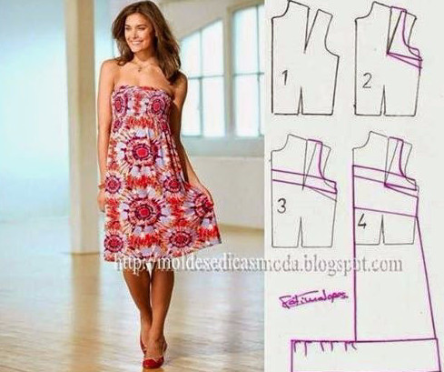 Летние платья и сарафаны с простыми выкройками Летние платья и сарафаны с простыми выкройками