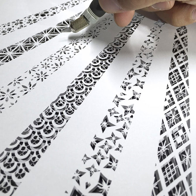 Бумажные кружева: тонкость и изящество бумажного ажура от японского мастера