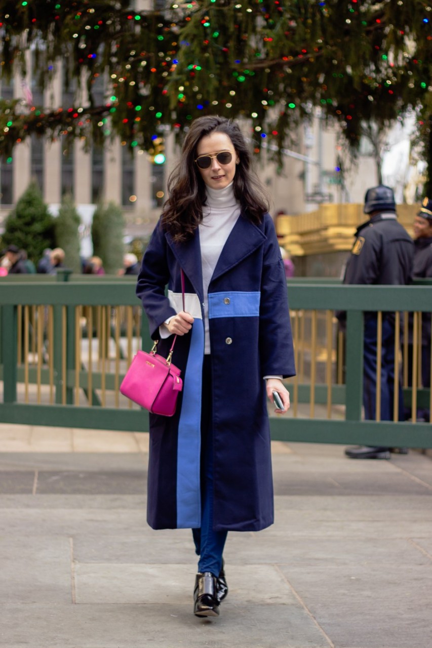 NYC Blogger: Colour Block Coat 2
